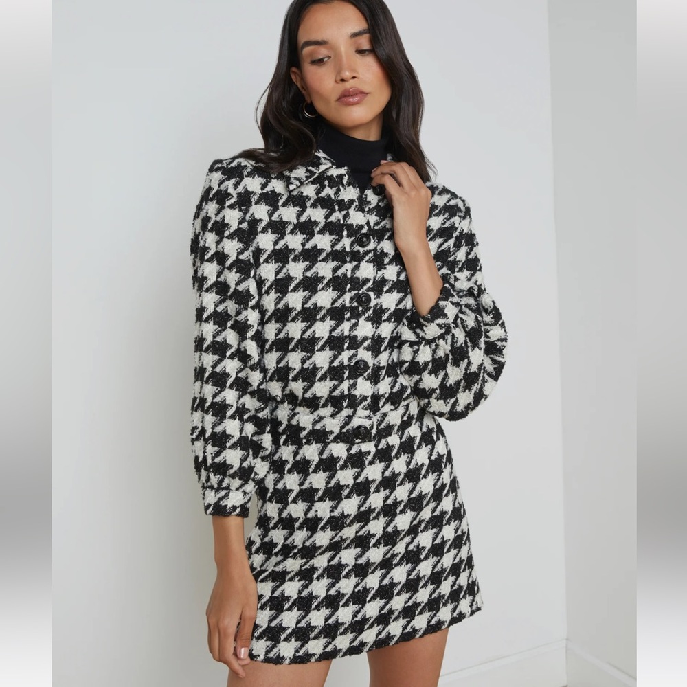 L’ARGENCE Jacket & Mini Skirt Set